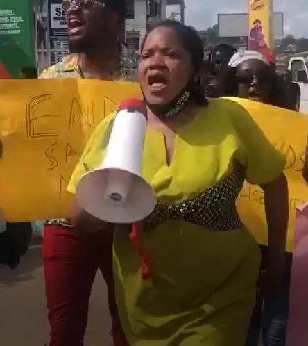 Toyin Abraham joins protest