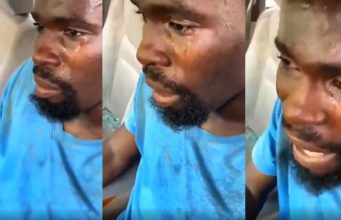 man breaks down
