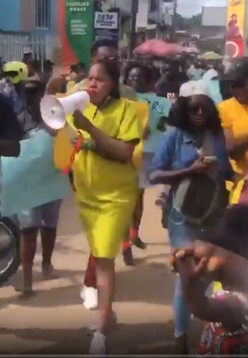 Toyin Abraham joins protest