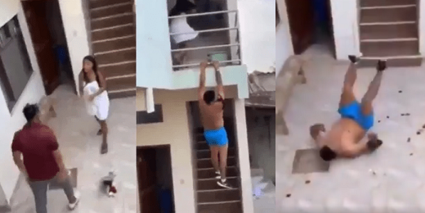 Man-jumps building Man Jumps Building