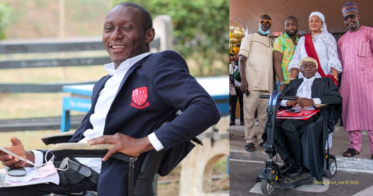 Disabled Man Confined To A Wheelchair For 17yrs Graduates As A Lawyer