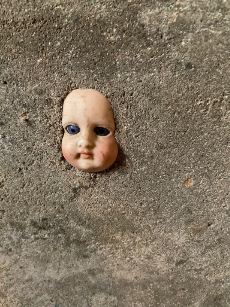 doll stuck basement