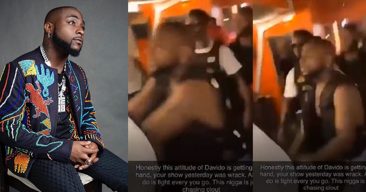 Davido allegedly gets into another brawl in Ghana (video)