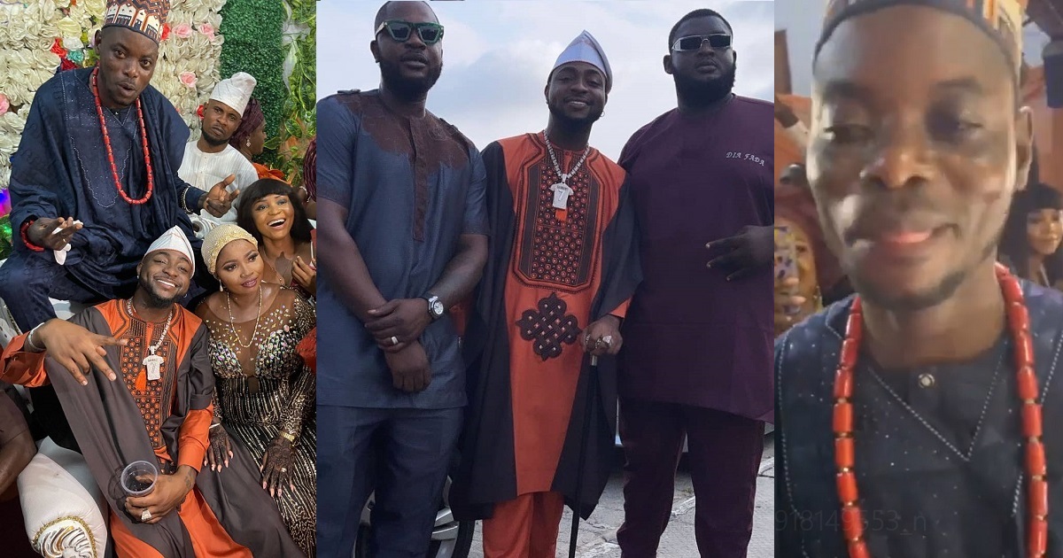 Davido attends his driver’s wedding, entertains guests with a performance