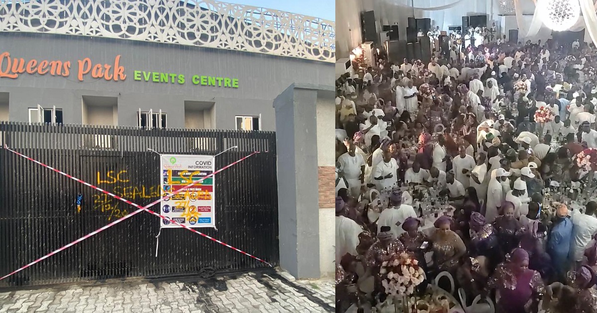 COVID19: Lagos shuts down Queens Park Event Centre and revokes its operating license (photos)