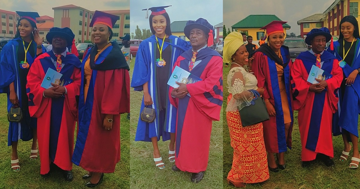 Man and his two daughters have their convocation ceremony on the same day (Photos)