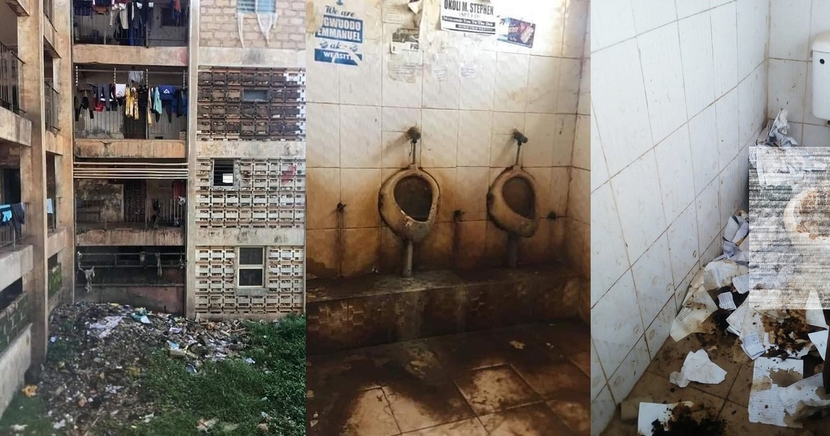 Nigerians reacts to alleged state of hostel in University of Nigeria