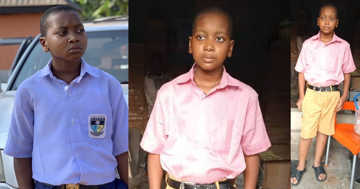 “Who we sent vs who they returned to us” – Lady expresses shock over her brother’s weight loss after 2 months in boarding school (photos)