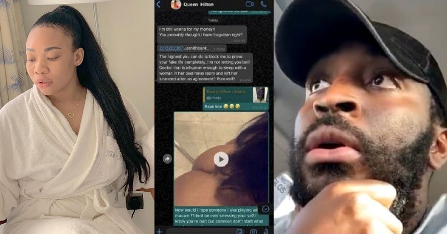 Man accused of rape by singer, Queency Benna, tells his side of the story, shares screenshots of their chat (photos/ video)