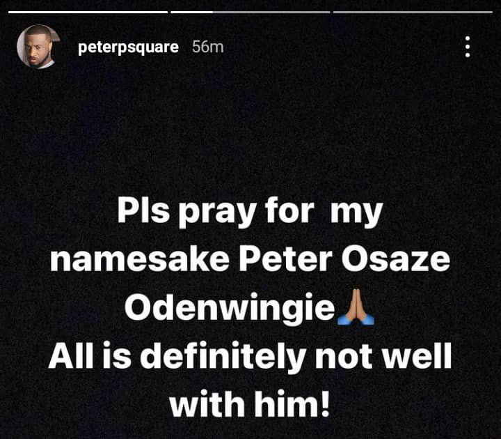 Peter okoye reacts