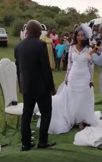 bride's wig fall