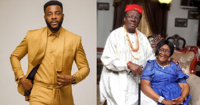 ebuka's parents celebrste