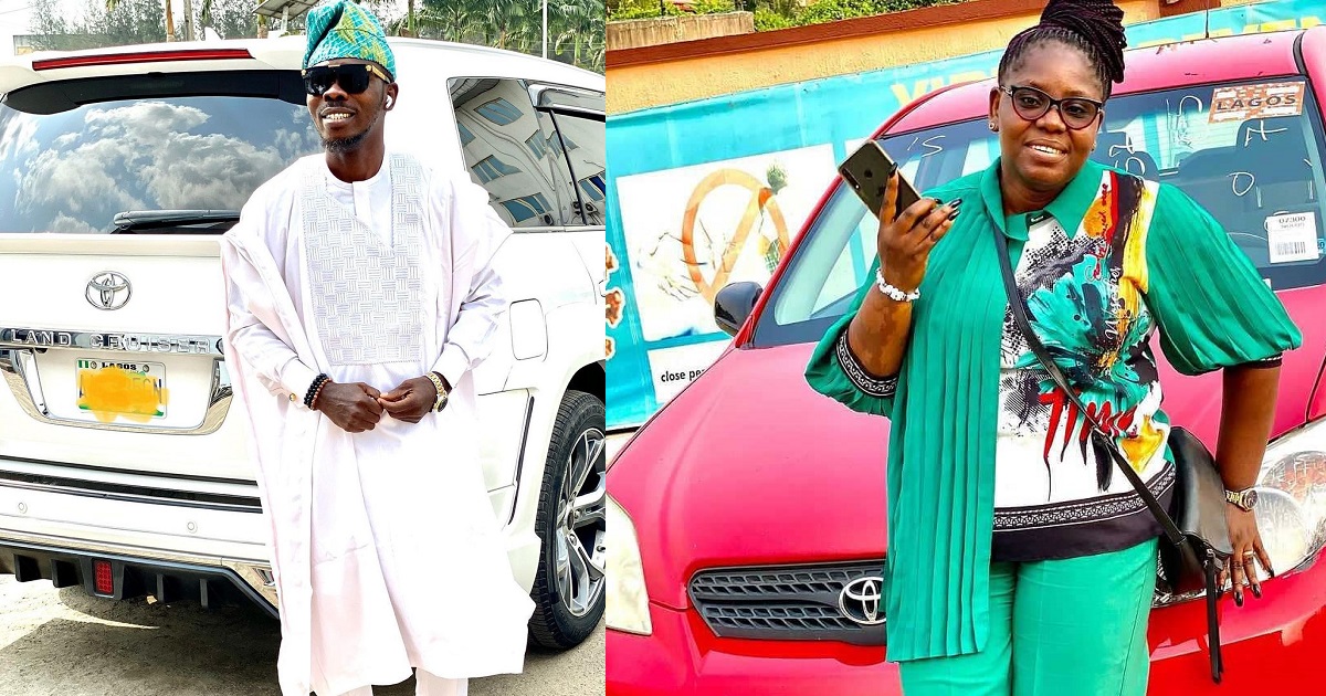 I can’t afford a Benz now, please manage this Matrix – Actor Olatayo Amokade ‘Ijebu’ writes as he buys wife a car