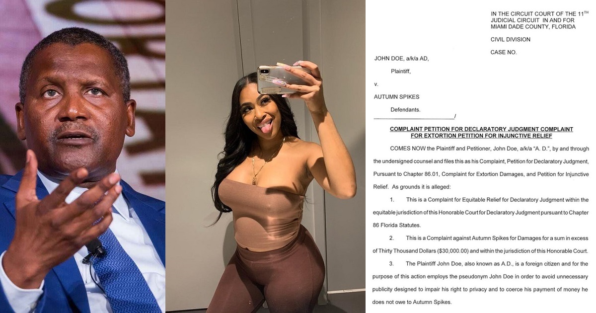 American Lady Who Posted a Picture of Dangote Sparks Debate on Social Media