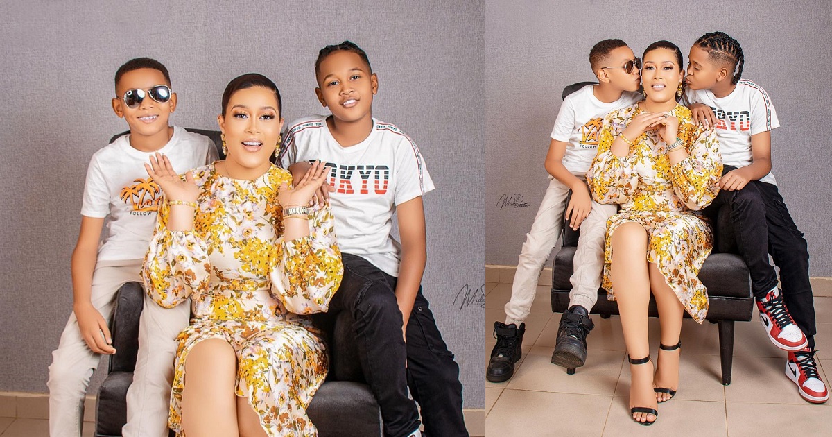 ”I pray your labor on your children will never go in vain.” –  Actress, Adunni Ade writes as she shares adorable photos with her kids