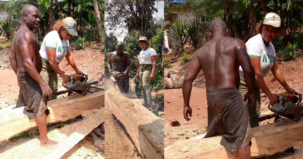 Nigerian Lady celebrates her Sawyer dad for sponsoring her education