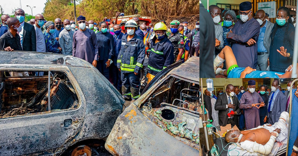 Abeokuta Tanker Fire : Ogun state governor bans tankers from using overhead bridges.