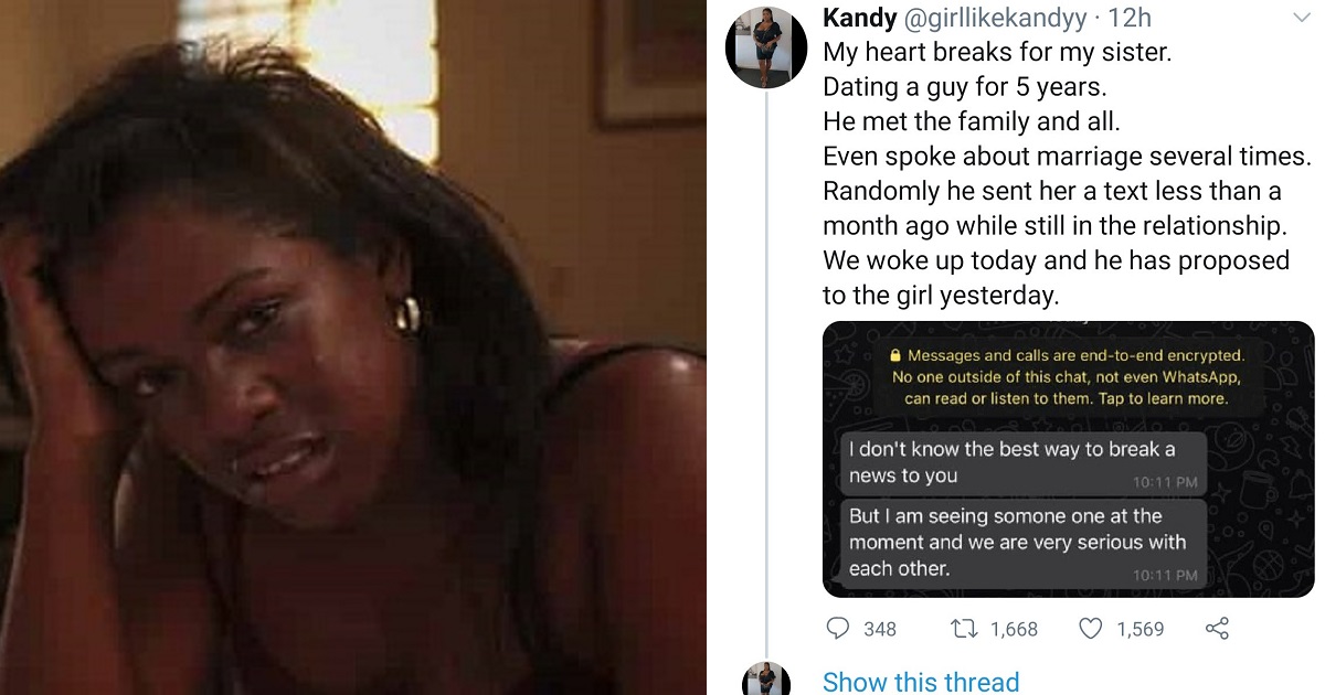 Man proposes to “friend” shortly after breaking up with girlfriend of 5 years