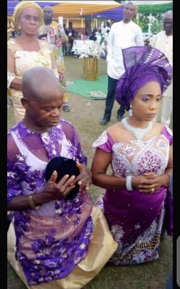 Pregnant lady marries