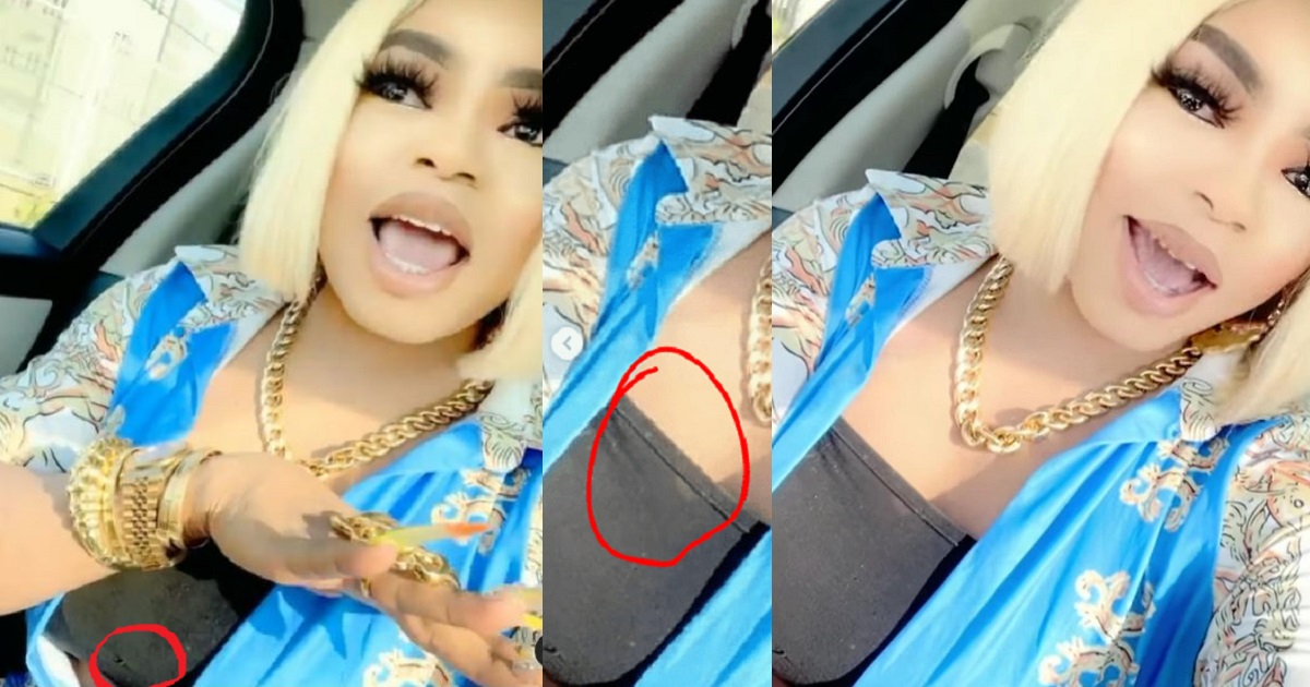 Bobrisky dragged for wearing torn inner while advising women on securing rich men