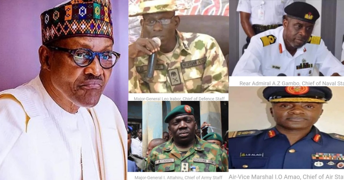 President Muhammadu Buhari appoints new service chiefs (Photos)