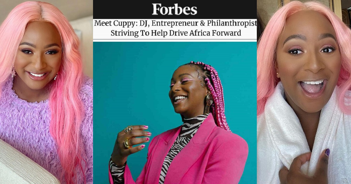 Dj Cuppy jubilates as she features on Forbes Magazine