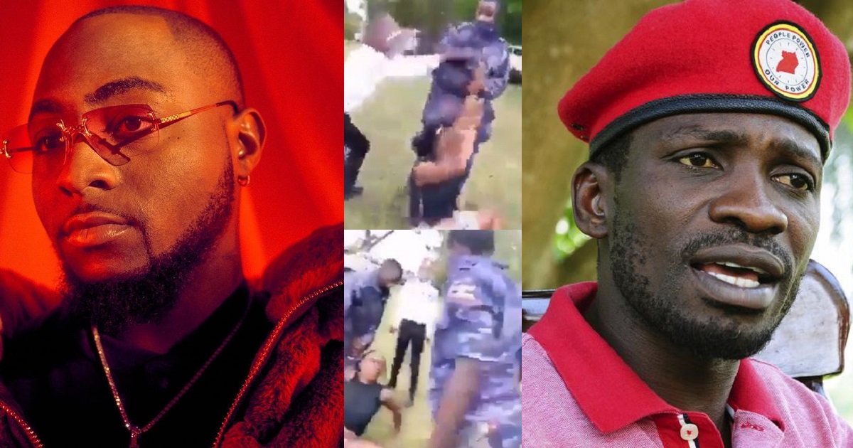 Davido reacts to humiliating arrest of Uganda’s Bobi Wine’s wife (Video)