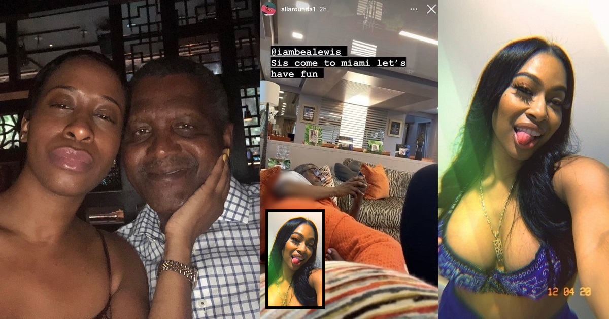 Dangote’s alleged ex-sidechick gets called out by another lady claiming she’s dating the billionaire.