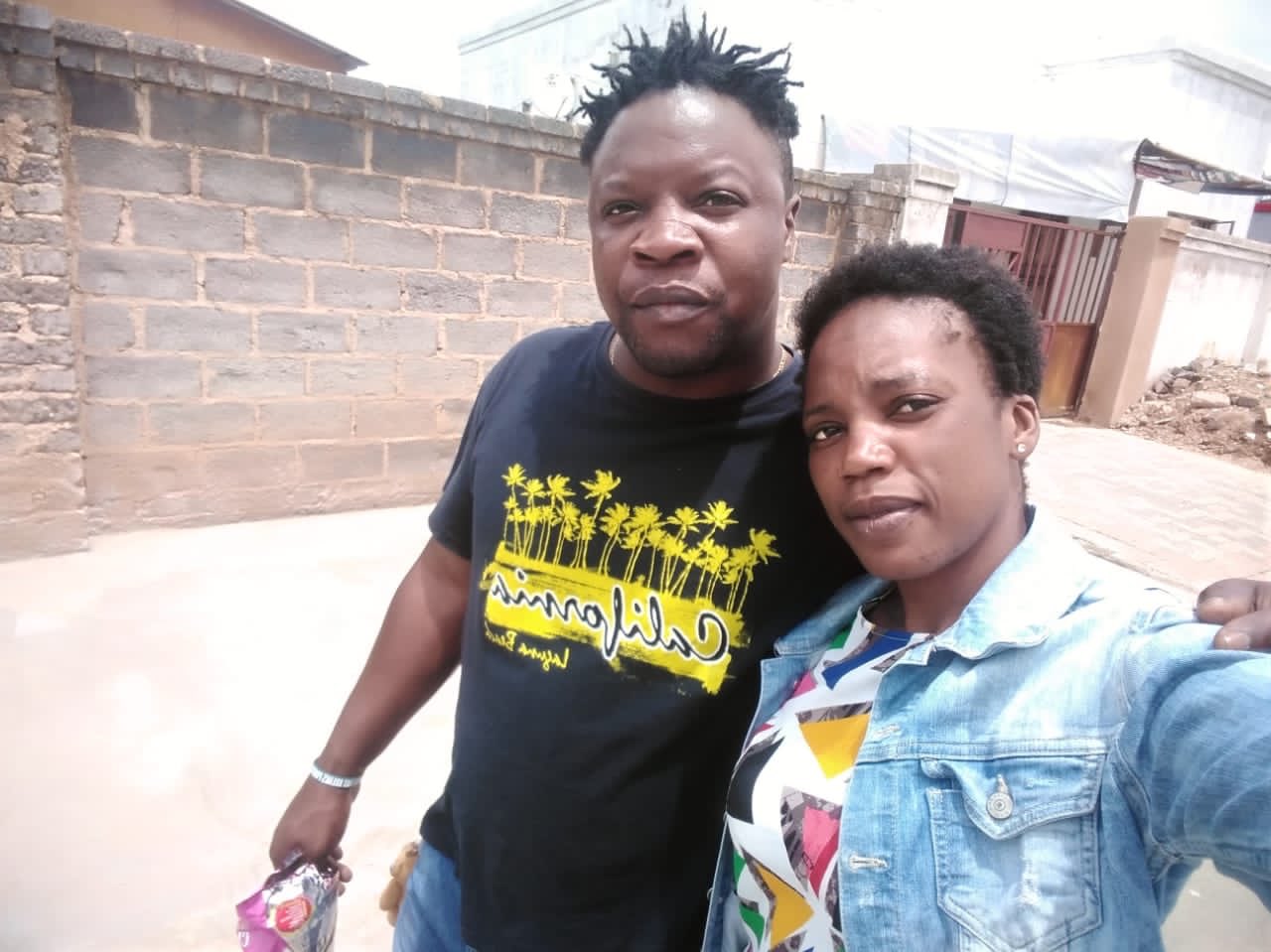 selfie with his cheating wife