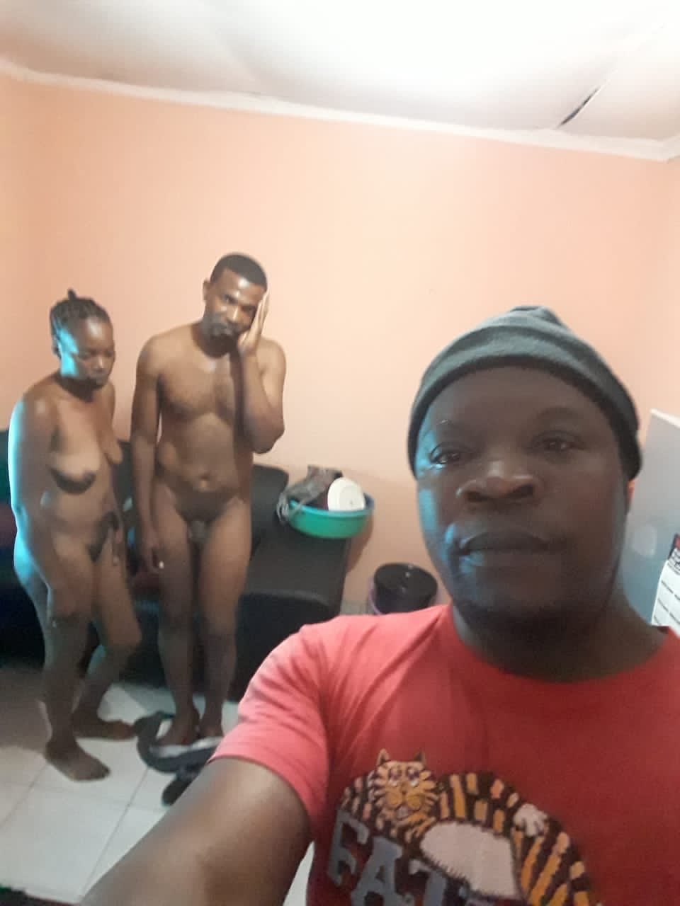 Man takes a selfie with his cheating wife and bestfriend after he caught them red-handed image