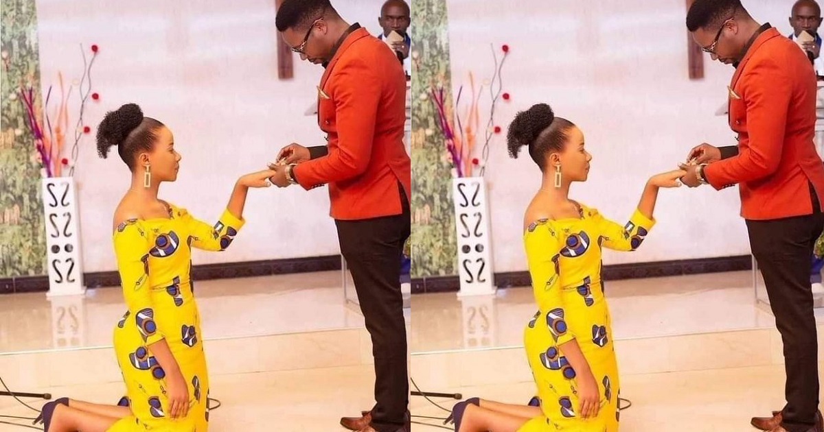 This is how it is supposed to be – Marriage Counselor says in reaction to viral photo of lady kneeling as her fiancé proposed