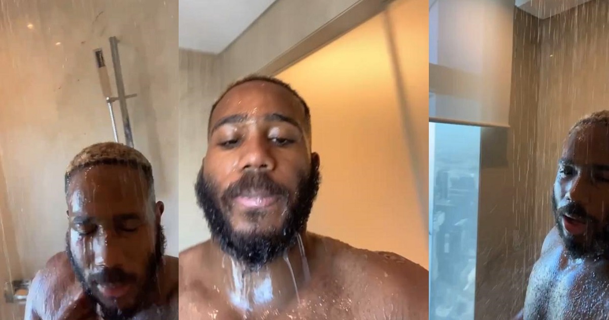 ”Small pikin behaviour, he should have just left it on his Whatsapp status” – Nigerians drag Kiddwaya after he shared a video of himself taking a bath in Dubai (Video)