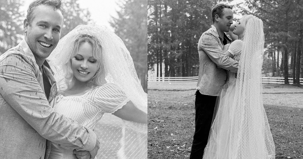 Pamela Anderson marries her bodyguard after falling in love with him during lockdown