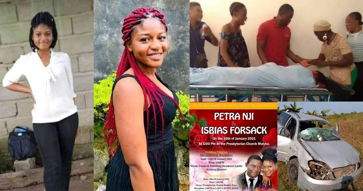 Young Cameroonian lady dies in motor accident 5 days to her wedding