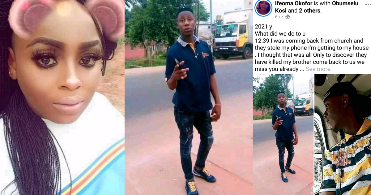 “2021 What Did We Do to You!”- Lady Cries Out As She Loses Her Brother On New Year Day