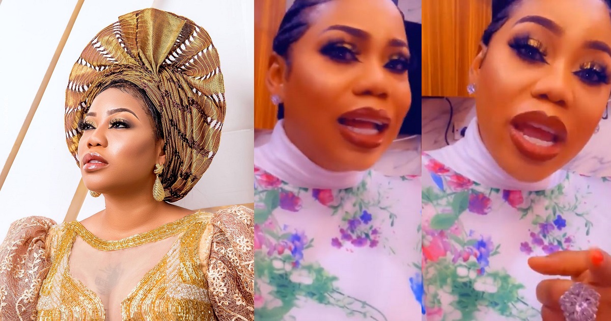 Toyin Lawani reacts after finding out her staff uses her bra with her (Video)
