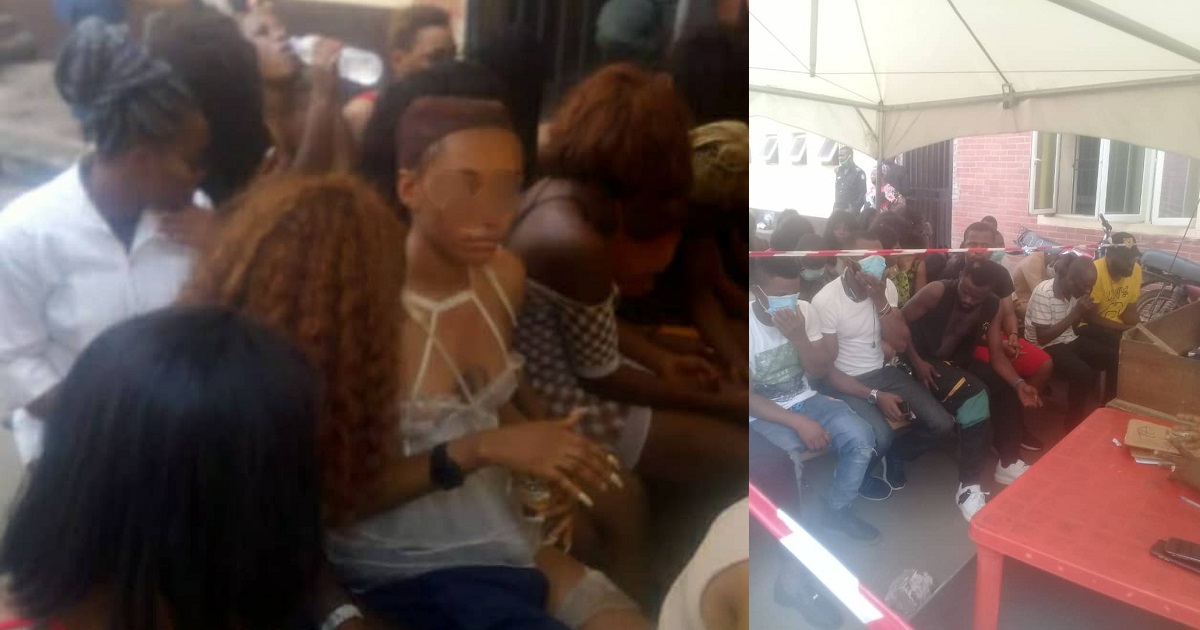 43 clubgoers and strippers arrested in Lagos for violating COVID19 protocols (photos)