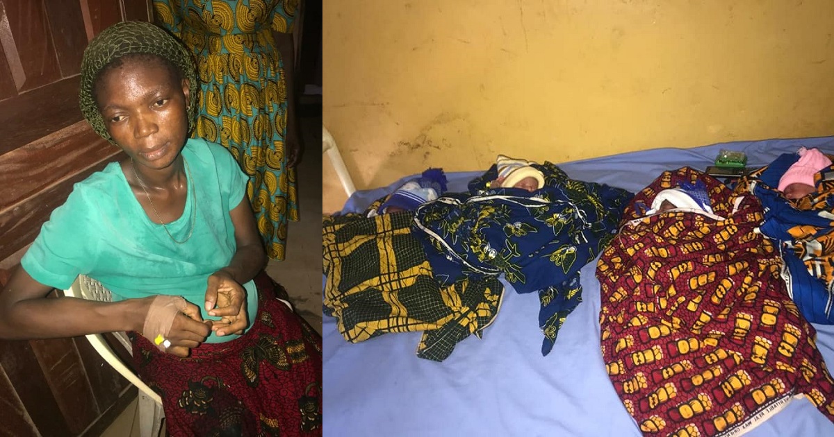 Father-of-five absonds after his wife gave birth to a set of quadruplets in Edo State