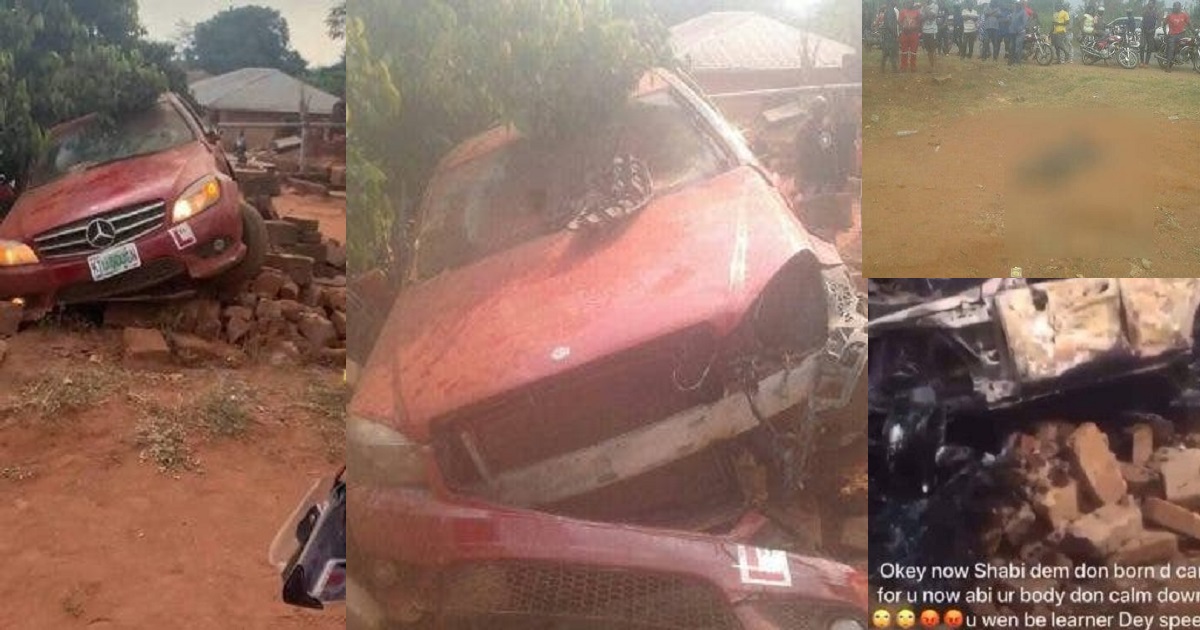 Car with Learner sign crushes six children to death in Edo
