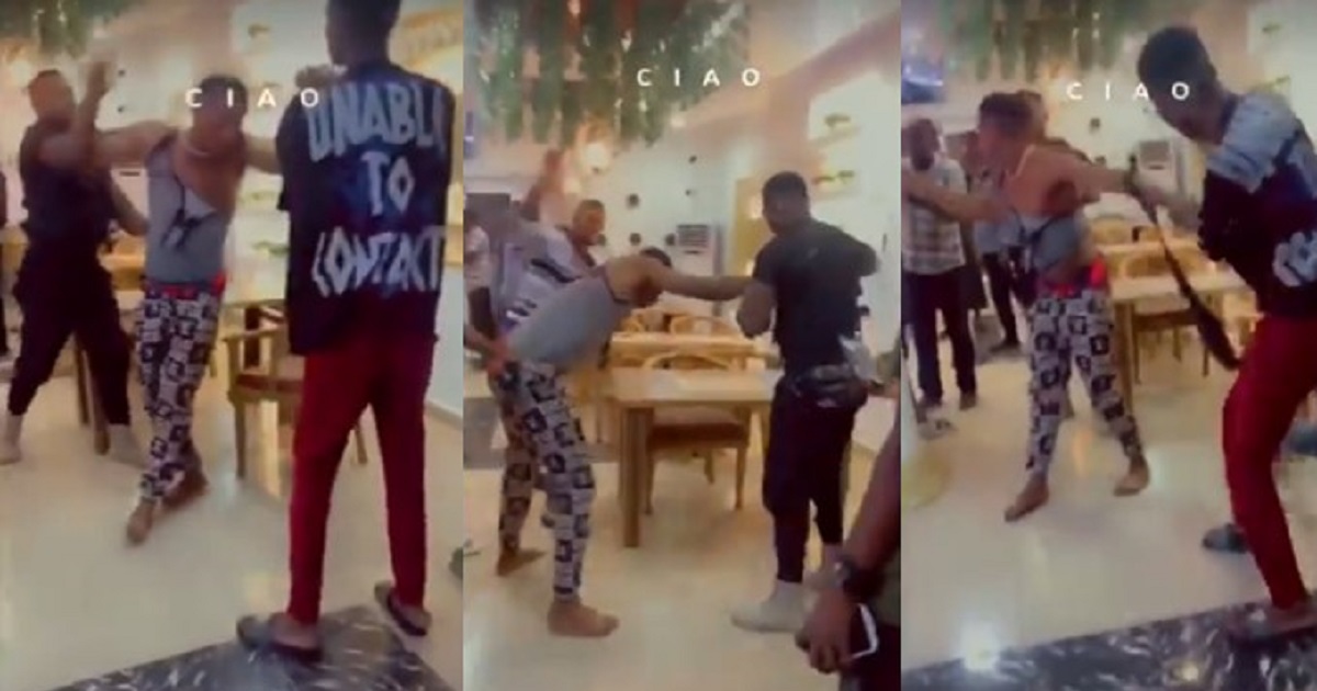 Young man receives serious beating for paying with fake transfer (Video)