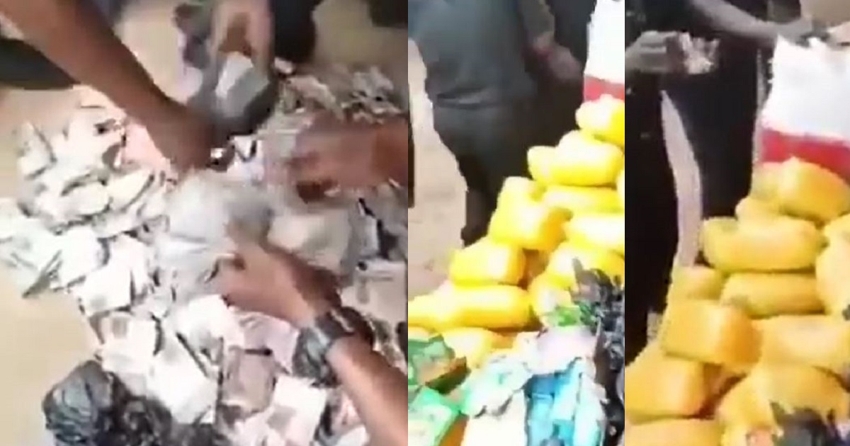 Police discover tons of hard drugs and money after raiding a hotel in Ogun state (Video)