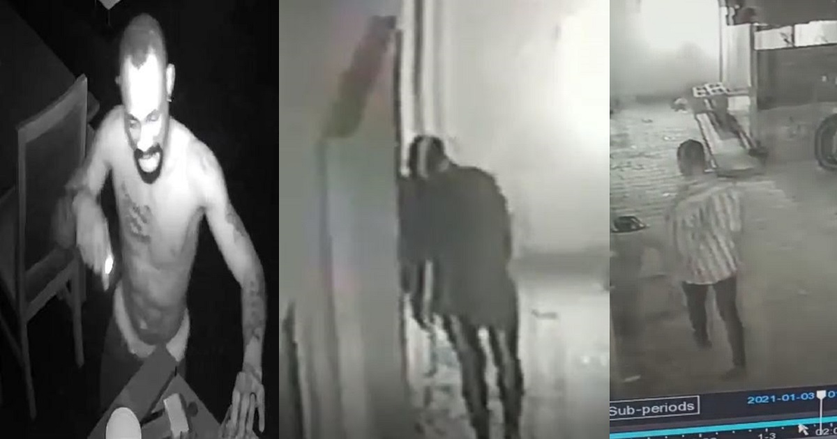 CCTV footage captures face of an alleged thief who raided a house in Lekki (Video)