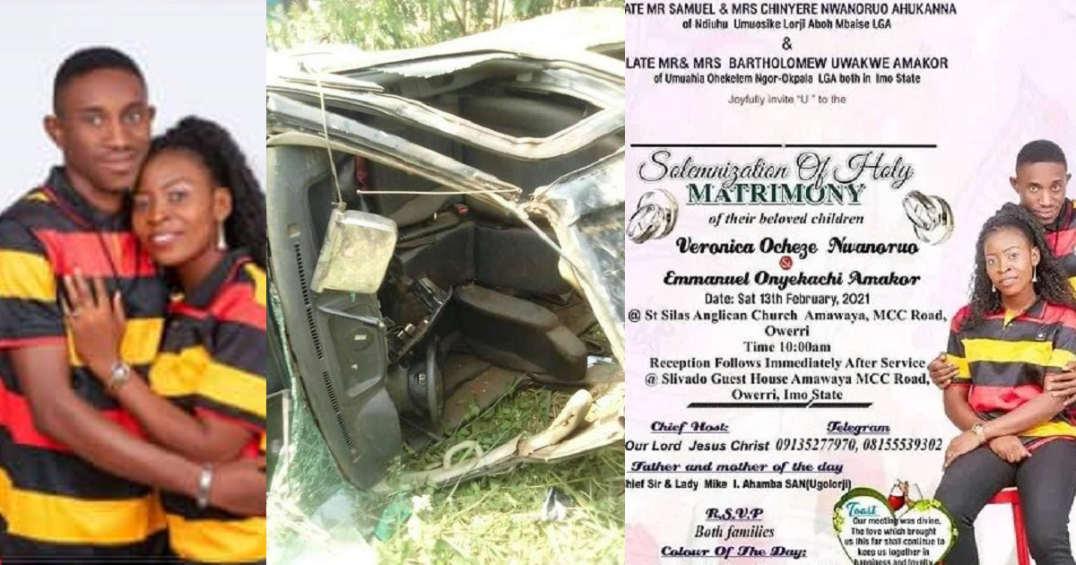 Nigerian groom-to-be dies in a fatal car accident few days to his wedding (Photos)