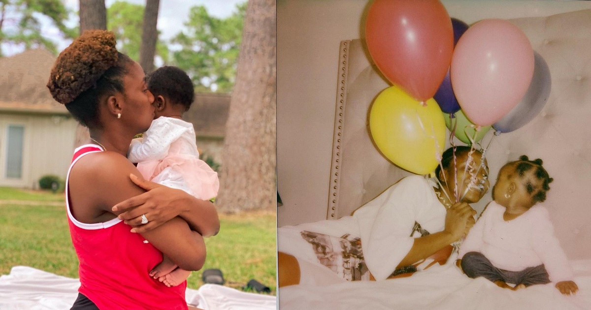 ”Thank you Jesus for my healthy strong and beautiful daughter..” – Simi writes Deja, a lovely note as she turns 8-month-old