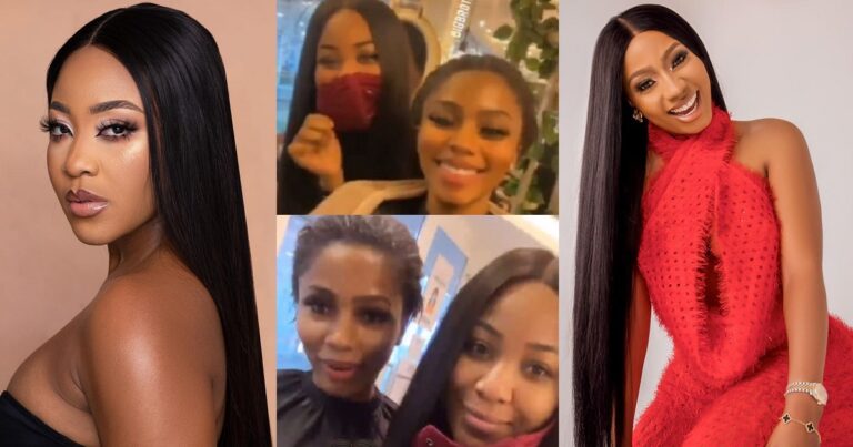 BBNaija superstars, Erica and Mercy Eke link up at a saloon (Video)