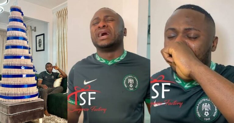 Ubi Franklin breaks down in tears as he receives a surprise on his 35th birthday