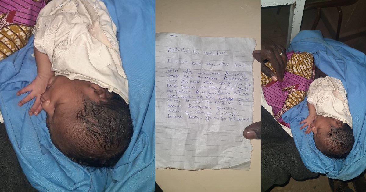 Mother dumps her newborn baby in Katsina with a note saying “she was impregnated and abandoned by a man who promised to marry her”