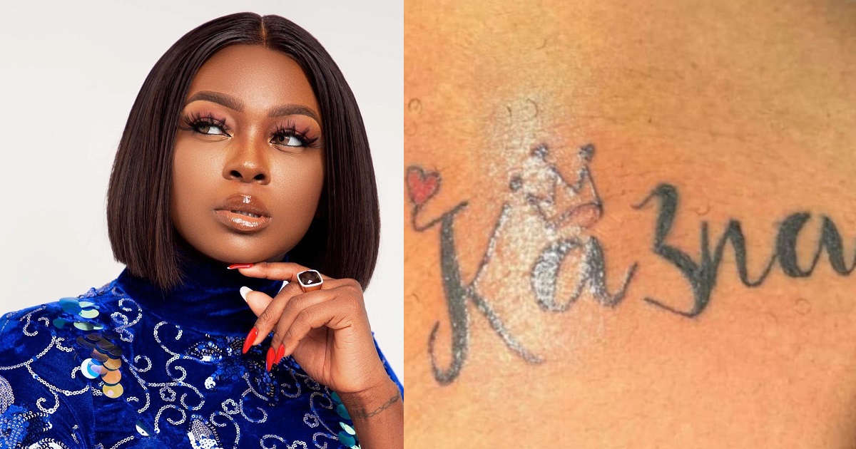 Realty TV star, Ka3na rebukes female fan who tattooed her name on her thigh (video)