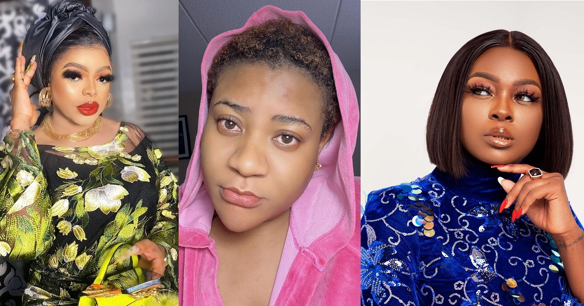 Tattoo Wahala Part 2 – Bobrisky shades Ka3na and Nkechi Blessing Sunday for berating fans who draw tattoos of celebrities.