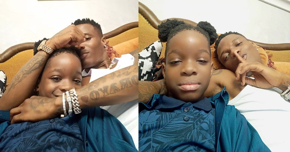 “Love you Dad” – Boluwatife says as he spends quality time with his father, Wizkid